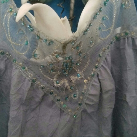 BEADED SLEEVELESS TANK, SIZE MEDIUM, j.t.b. - Picture 5 of 8